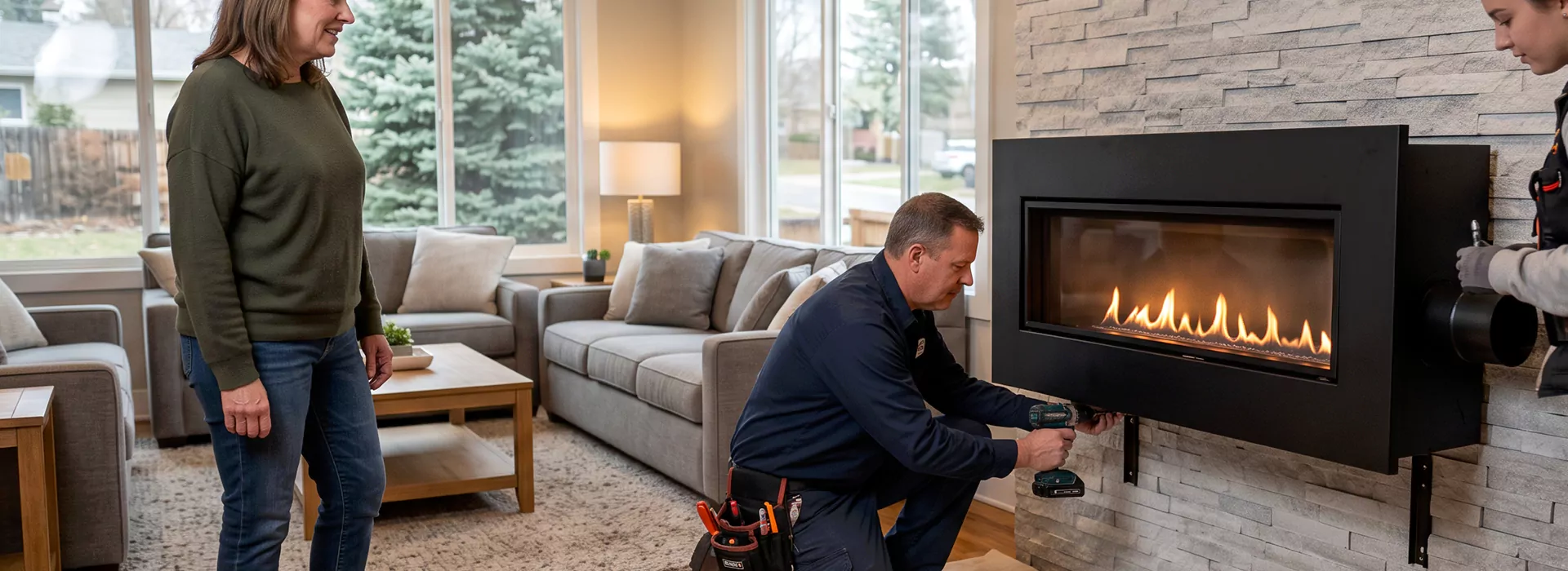 Floating Fireplace Installation Perth Amboy, NJ
