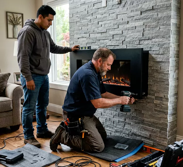 Certified Floating Fireplace Installation Company: Your Local Floating Mantel Installer in Perth Amboy, NJ
