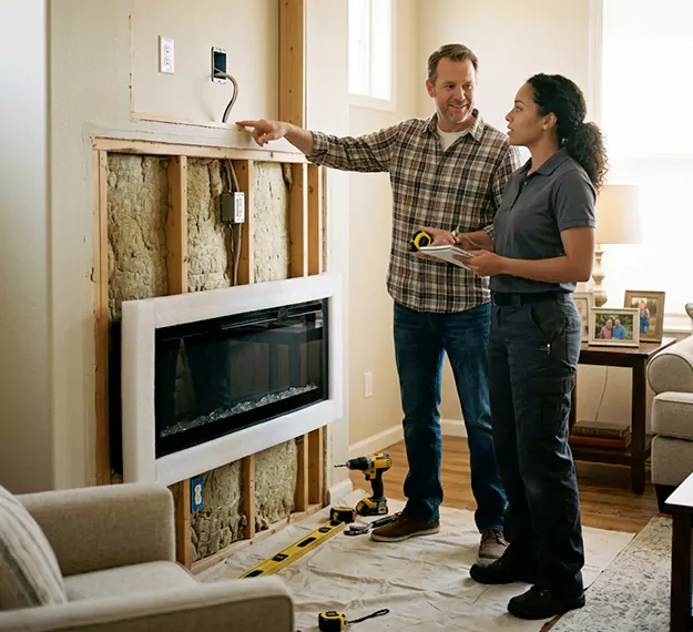 Why Perth Amboy, NJ Homeowners Choose Our Electric Fireplace Installation Team?
