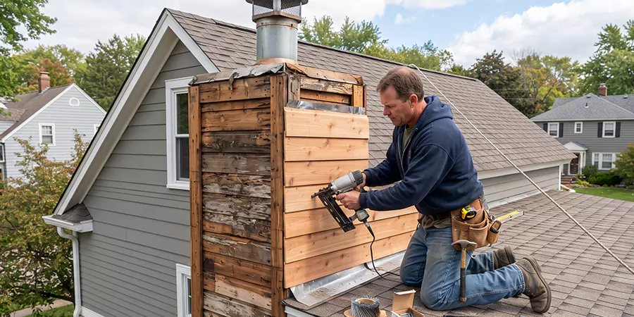 Wood Chimney Chase Repair Perth Amboy