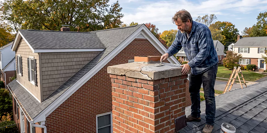 Brick Chimney Crown Repair Perth Amboy