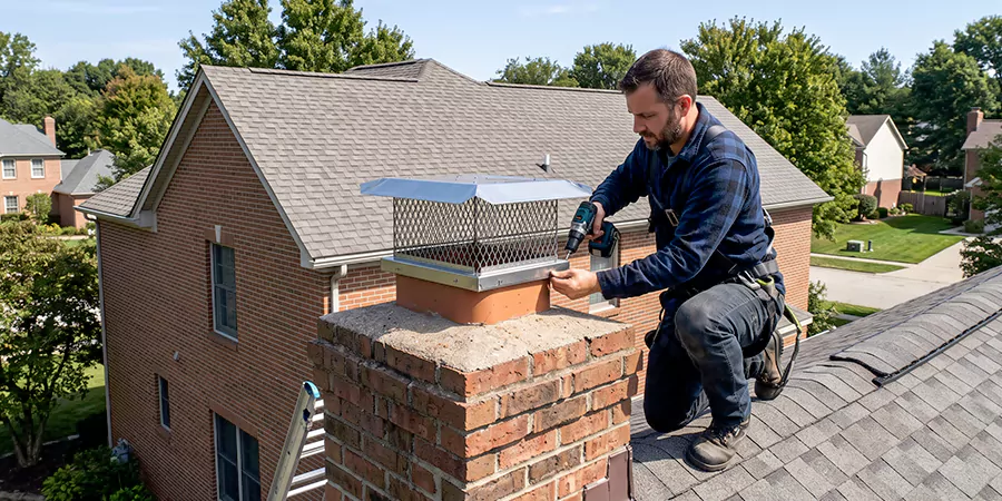 Masonry Chimney Spark Arrestor Installation Perth Amboy