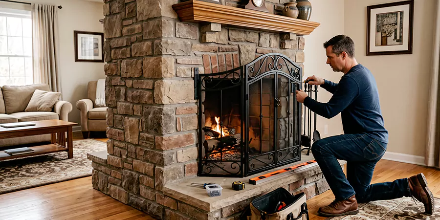 Custom and Decorative Fireplace Screen Installation Perth Amboy