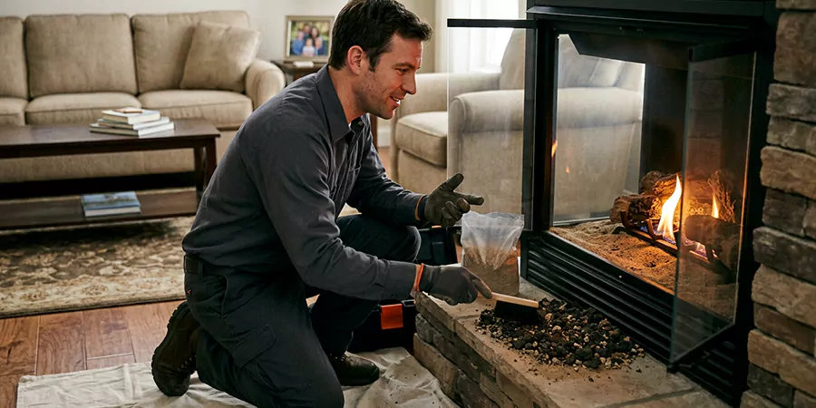 Sand and Embers for Gas Fireplace Perth Amboy